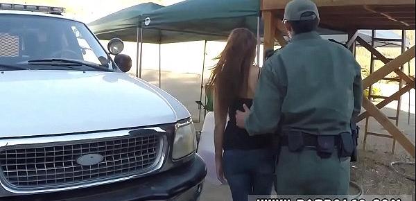  First time anal fisting Brunette gets pulled over for a cavity search